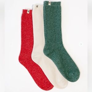 NWOT Set of 3 Cozy Earth’s Plush Lounge Socks
